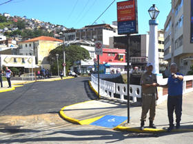 Trecho da Rua Manuel Madruga, em frente  Praa Olmpica, j est liberado - foto: Jorge Maravilha